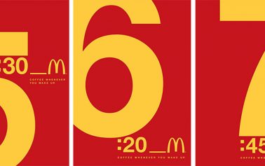 McDonald’s Uses Eye-Catching Typographic Ads To Promote Its Coffee