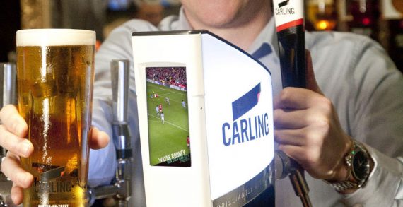 Carling Digital Font to Entertain Pub Goers at the Bar