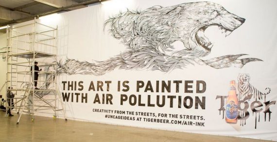 Tiger Beer Unites Innovators & Artists to Beautify City Streets with Ink Made from Air Pollution
