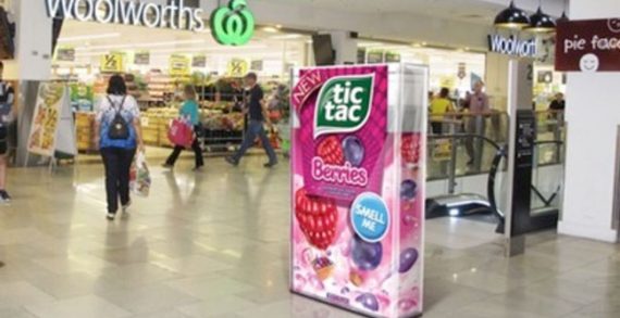 Tic Tac Boxes Take Over Australian Shopping Centres with Berry Scent