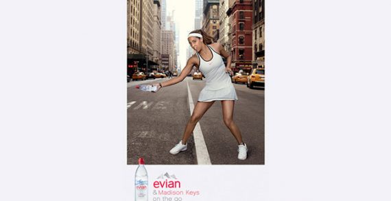 evian Launches 750ml Sport Cap with New Ambassador Madison Keys