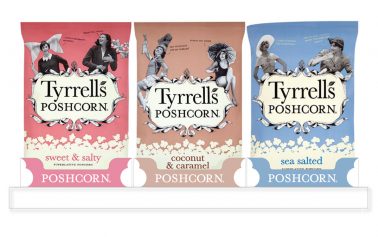 SAICA Pack Puts the ‘Posh’ into Tyrrells Poshcorn Packaging
