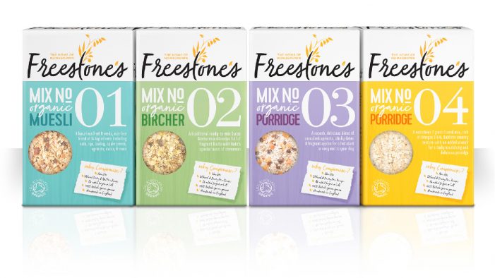 Slice Design Brands Freestone’s Organic Cereals