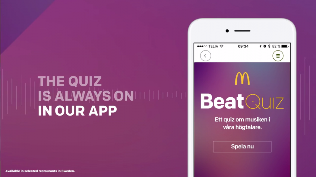 McDonald s Sweden Gamifies Its Music Playlists With Cloud Powered 