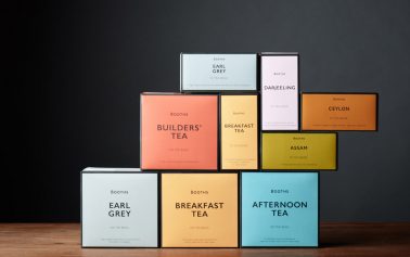 Smith&+Village Rebrand Booths Tea Range with Bold Colour Palette