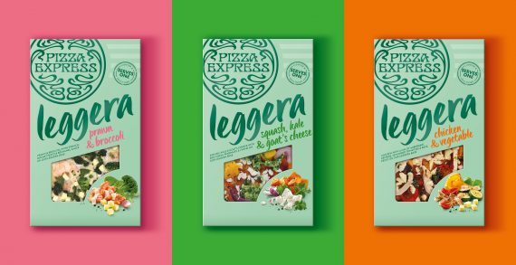 PizzaExpress launches new ‘healthier’ Leggera retail range with contemporary packaging design by Bulletproof