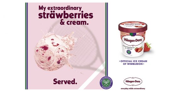 Häagen-Dazs Returns to SW19 with a Playful Twist on a Wimbledon Classic in its New ‘Extraordinary Serve’ Push