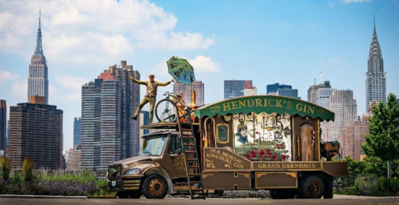 Hendrick’s Gin Continues Cross-Country Quest in the US with a Giant, Traveling Cucumber Garnisher