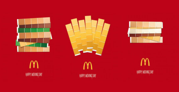 McDonald’s Recreates Three of its Most Popular Items with Only Paint Swatches