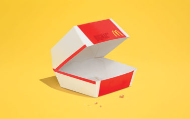 The Food Almost Completely Disappears in McDonald’s Latest Minimalist Ads Aside From a Few Crumbs