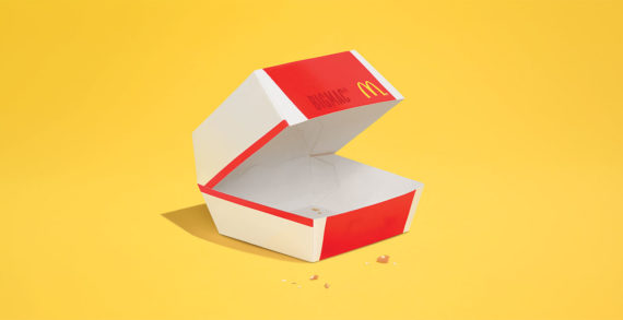The Food Almost Completely Disappears in McDonald’s Latest Minimalist Ads Aside From a Few Crumbs