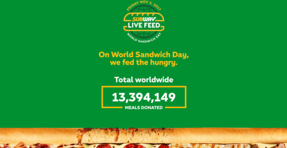 Subway Gives Away 13 million Meals to Hunger-Relief Charities via J. Walter Thompson Sydney