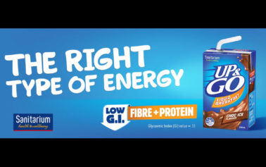 Up&Go Launches New ‘The Right Type of Energy’ Campaign in Australia and New Zealand