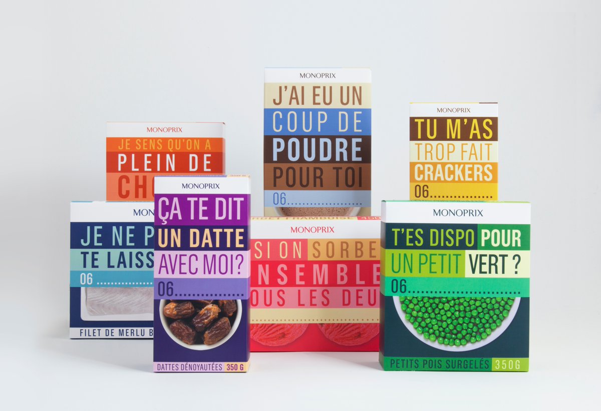Monoprix Spices Monoprix and Rosapark Introduce Phone Number-Inspired Gift Packs for ...