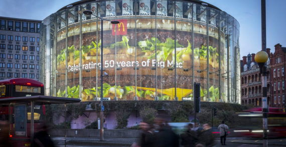 Ocean Outdoor Transforms London IMAX into a Big Mac for the Burger’s 50th Anniversary