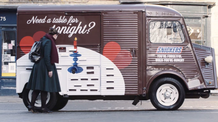 Snickers and AMV BBDO Create Restaurant Experience for Forgetful Valentine’s Day Lovers