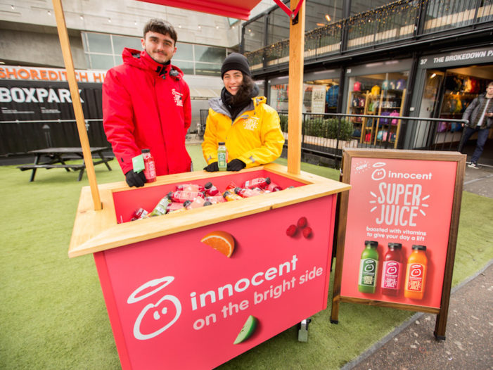 innocent Super Juice Gives Londoners a Vitamin Boost to Make their Day Super
