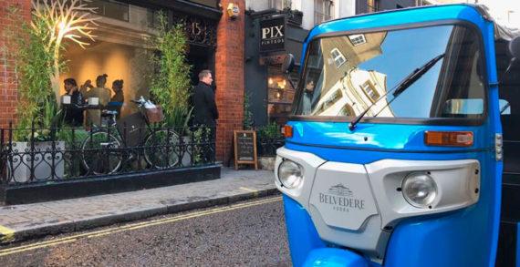 Café Belvedere Transport Guests in Tuk Tuks to Their Pop-Up Bar During London Fashion Week