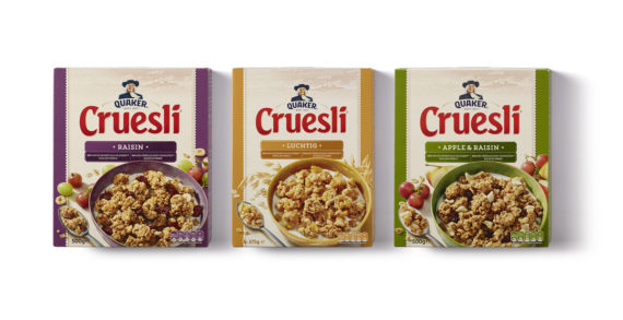 PROUDdesign Develop New Packaging Design For Quaker Cruesli