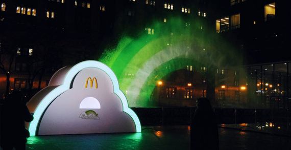 McDonald’s Made a Big Green Rainbow Appear in Chicago Ahead of St. Patrick’s Day