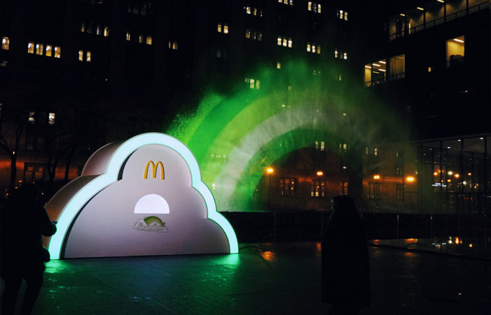McDonald’s Made a Big Green Rainbow Appear in Chicago Ahead of St. Patrick’s Day