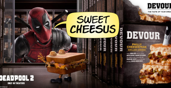 Deadpool ‘Sells Out’ in New Campaign for Devour Frozen Sandwiches