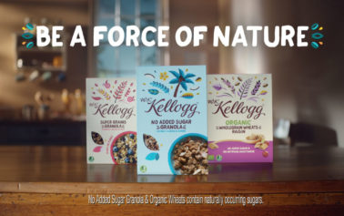 Kellogg’s Launches its New Plant Powered Range with ‘Be a Force of Nature’ campaign