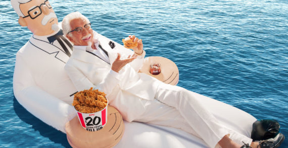 KFC Gives Away Colonel Sanders Floaties via Snapchat for Memorial Day