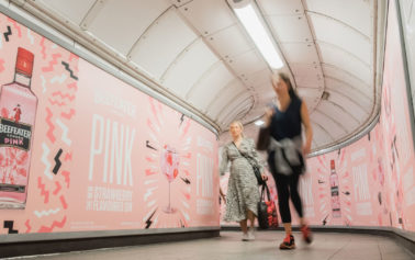 Pernod Ricard Brings New Scented OOH Campaign to London Underground for Launch of Beefeater Pink