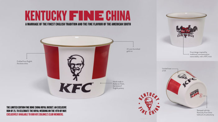 KFC’s Colonel’s Club Celebrates the Royal Wedding with Kentucky Fine China