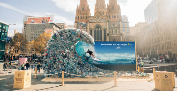 Corona Hijacks Symbols of Paradise in Awareness Campaign for Marine Plastic Pollution
