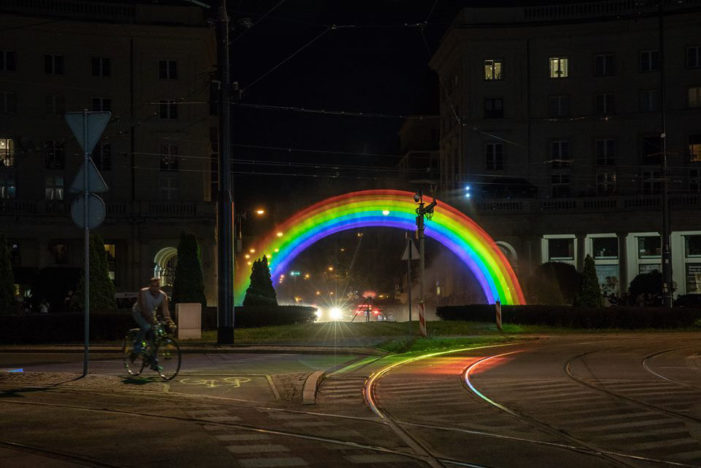 Ben & Jerry’s Marks Pride in Poland with Water-Light Rainbow Hologram