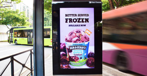 Your favourite Ben & Jerry’s beverages are better served frozen in a campaign via Clear Channel