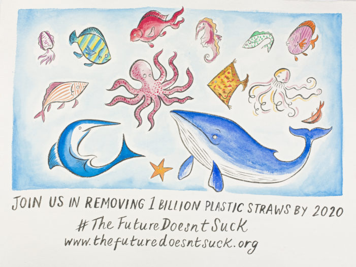 Bacardi & Lonely Whale team up to achieve a goal of removing one billion single-use plastic straws by 2020 to ensure #TheFutureDoesntSuck