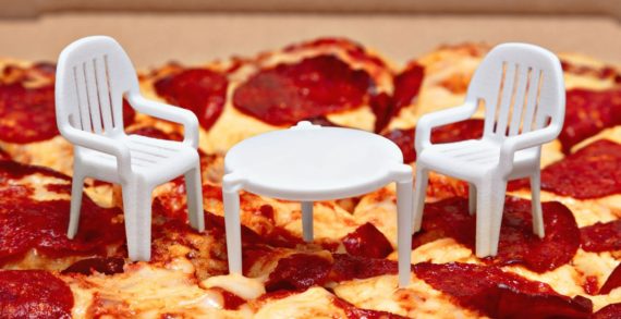 Boston Pizza Turns Takeout Pizza Savers into Mini Patio Sets