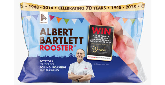 Albert Bartlett Celebrates 70th Anniversary with Retro Packaging and Exciting Competition with Le Gavroche