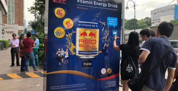 Red Bull Transforms Bus Shelter in Singapore into a Vending Machine