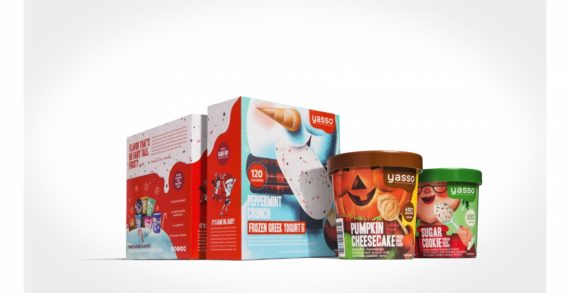 Yasso Frozen Greek Yogurt Unveils New Seasonal Flavours Packaging by Fortnight Collective