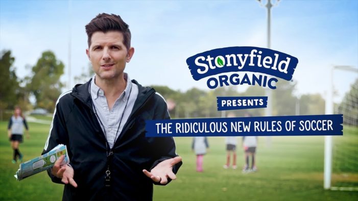 Adam Scott Narrates “the Ridiculous New Rules of Soccer” for Stonyfield Organic’s #PlayFree Initiative