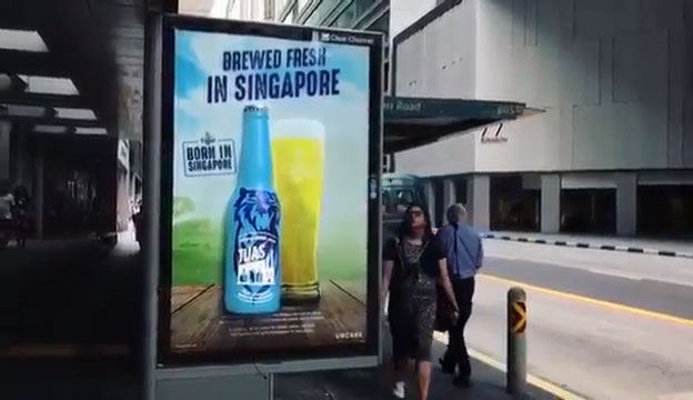 Tiger Beer Creates 3D Installations to Showcase ‘District’ Bottles on the Streets of Singapore