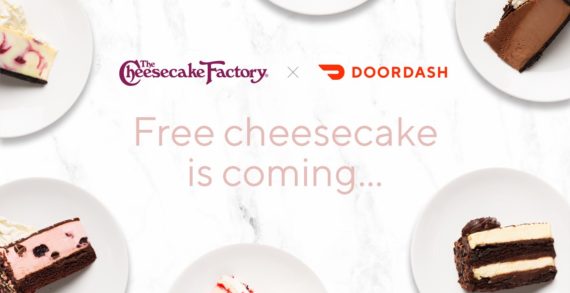 Cheesecake Factory Offering Free Slices on Delivery for 40th Anniversary