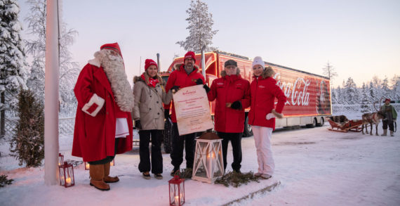 Coca-Cola Christmas Truck Makes First-Ever Stop on the Arctic Circle to Meet Santa and His Reindeer