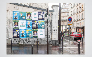 Danone Decorates the Streets of Paris Posters to Celebrate a Century of Yoghurt