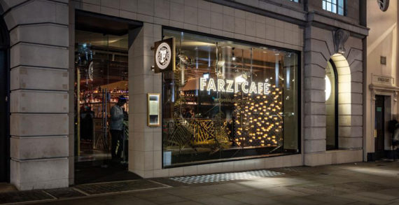 Experimental Indian Dining Concept Farzi Café Arrives in London with DesignLSM Branding