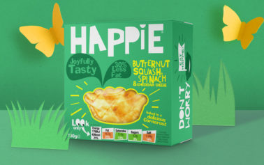 Tidy’s Colourful Branding Help Happie Redefine the Humble Pie