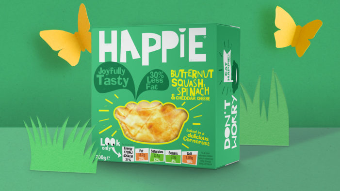Tidy’s Colourful Branding Help Happie Redefine the Humble Pie