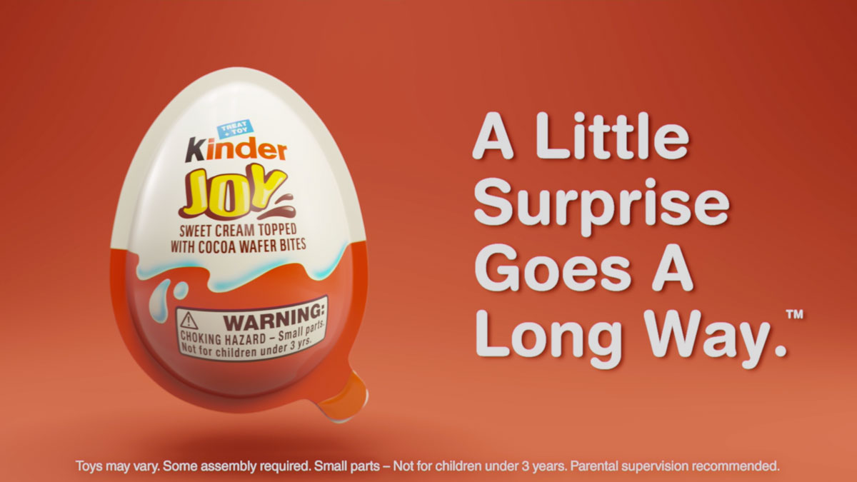Kinder Joy Launches New Ad During the Oscars Celebrating its Tagline A