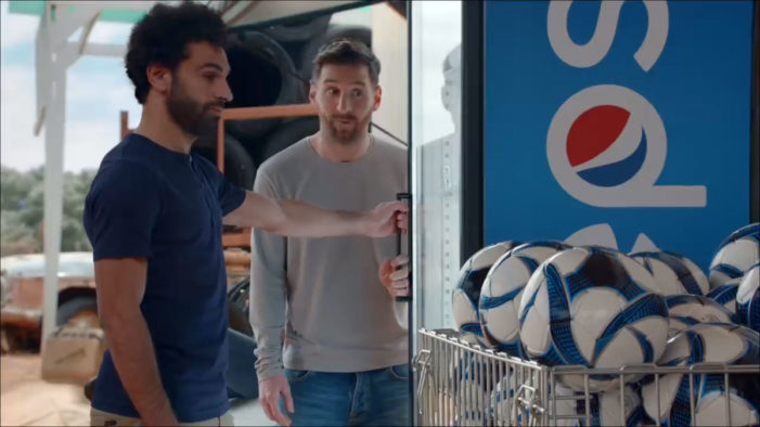 Lionel Messi and Mohamed Salah Go All In for the Love of Pepsi