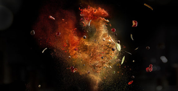 Chicken and Fish Emerge from a Cloud of Spices in These Print Ads by MullenLowe Romania