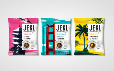 Design Happy Brands On The Go Steak Snack Brand, Jekl